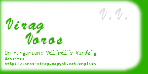 virag voros business card